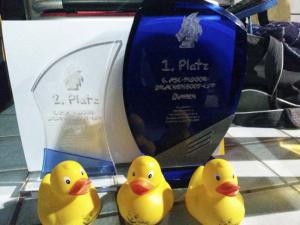 Pokal 1ter und 2ter Platz
